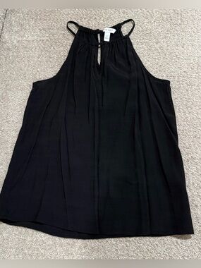 Nine West Black Halter Keyhole Camisole